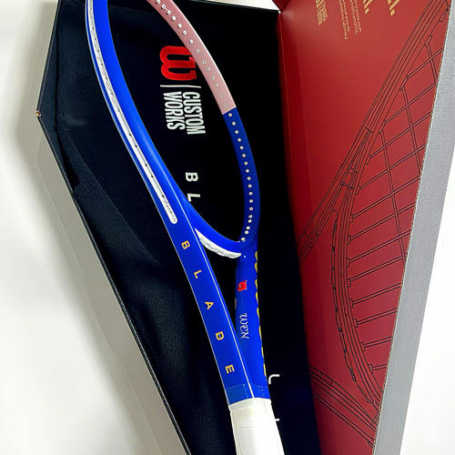 WILSONBlade100V9粉蓝网球拍