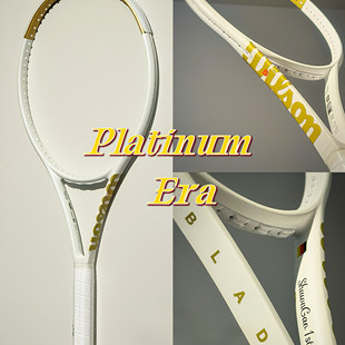 代购WILSON Pro Staff 97 V14威尔胜定制拍白金训练初学者网球拍