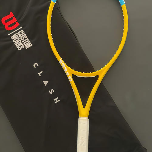 代购WILSON Pro Staff 97L V14威尔胜定制拍入门海盐柠檬黄网球拍