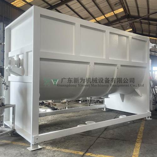 东莞现货促销粉体混合机滑石粉碳粉面粉搅拌机卧式加热炒料机