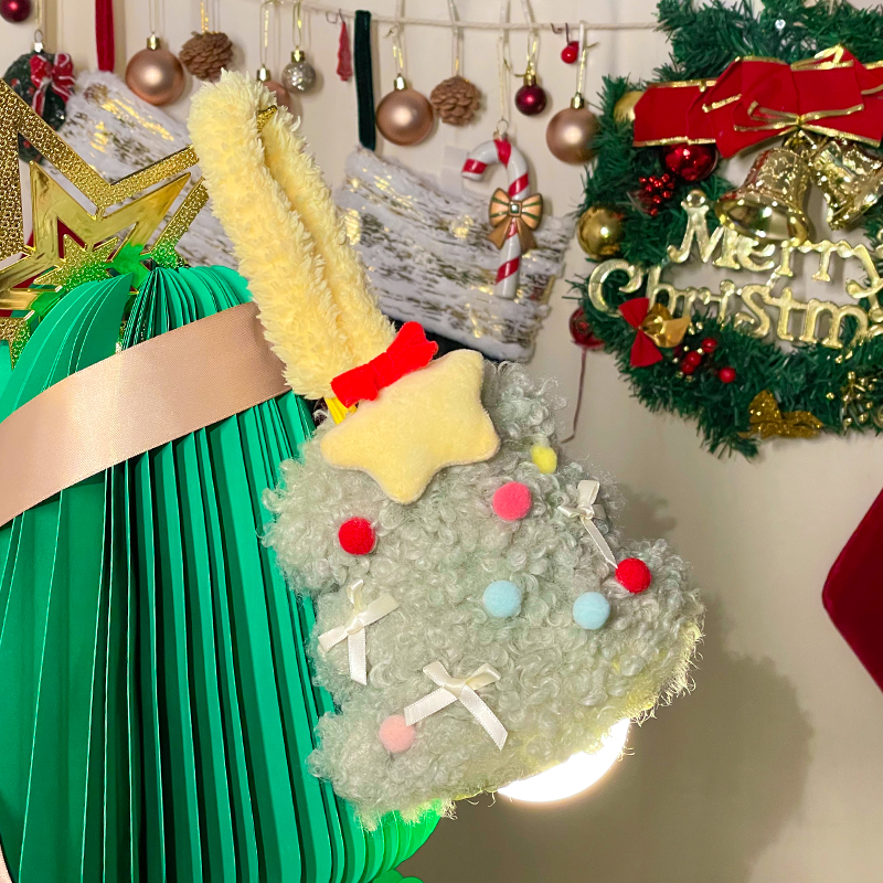 圣诞礼物毛绒小夜灯小众高级感