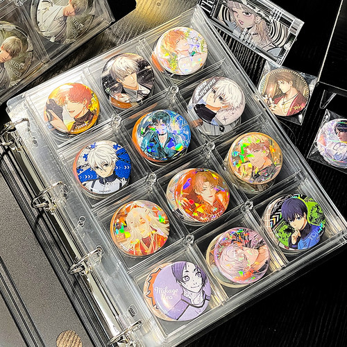 吧唧展示架追星卡片收纳盒拼豆