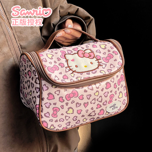 可爱KT化妆包外出便携大容量收纳包旅游出差立体不塌分区洗漱包