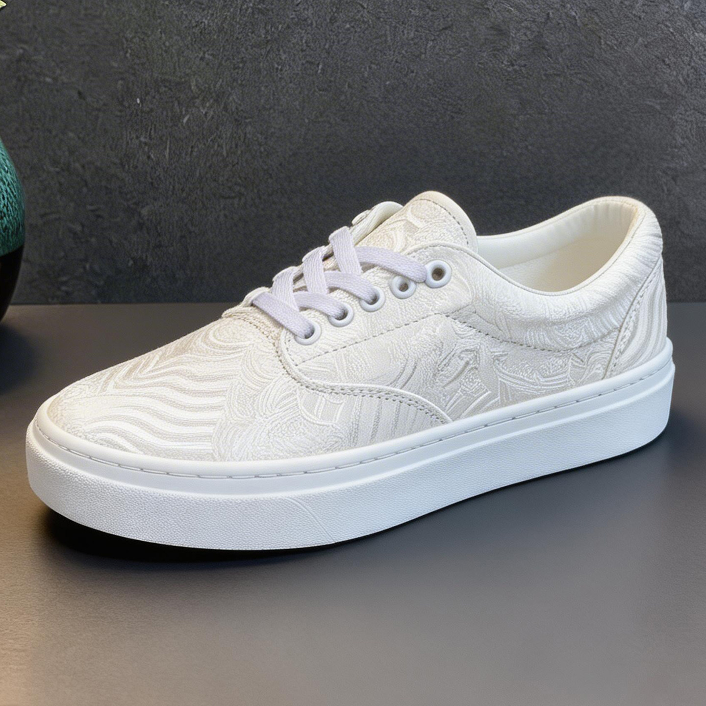 休闲板鞋男夏季单鞋厚底男鞋大码48码鞋子男款百搭白色透气帆布鞋