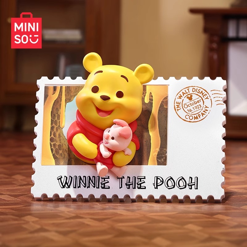 MINISO名创优品迪士尼周边邮票盲盒潮流摆件玩冰箱贴礼物手办