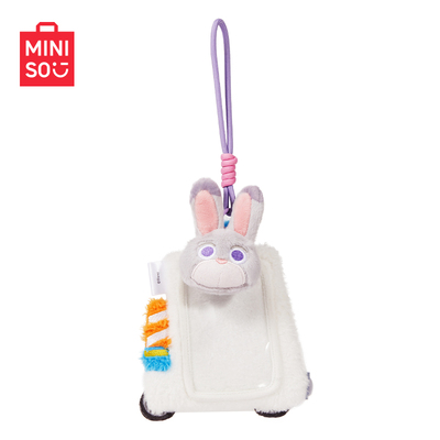 MINISO名创优品迪士尼疯狂动物城毛绒卡套挂件朱迪尼克豹警官挂饰