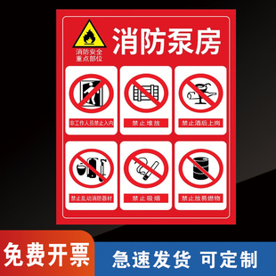 严禁烟火消防安全警示牌应急通道生产车间配电房有限空间加工厂车间仓库温馨提示注意安全提示牌标识牌定制