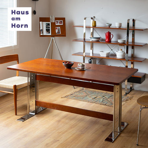 号角屋北欧中古实木包豪斯长餐桌