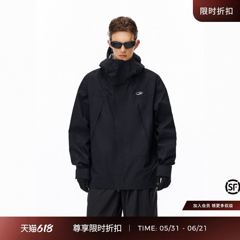 IMXS东丽面料 户外功能性硬壳三防冲锋衣 可拆雪裙3L压胶滑雪外套