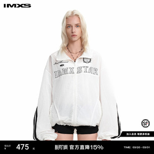 复古运动外套2025春季 IMXS 情侣美式 防晒夹克UPF50 孟佳同款