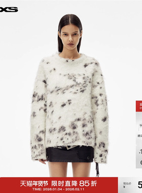 IMXS圣诞季费尔岛毛衣情侣新复古高级感毛绒绒宽松显瘦套头毛衫冬