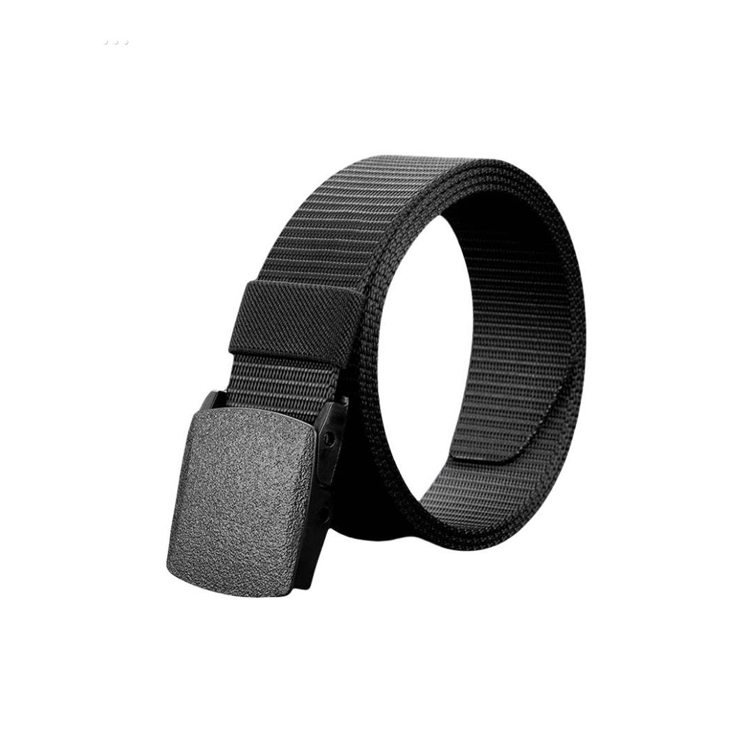 帆布腰带加长裤带休闲裤编织潮流双环扣男士懒人工装皮带军训84