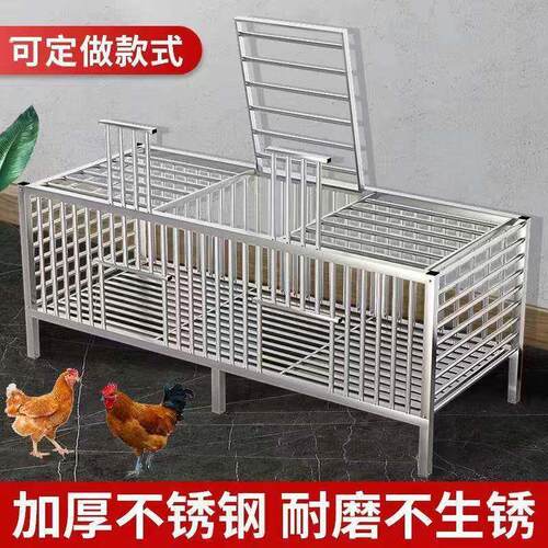 不锈钢鸡笼家用特大号农村室外阳台养殖笼家庭室内加厚鸭兔鸽子笼