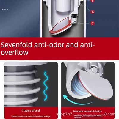 厨房下水管密封塞洗衣机排水管道5075封口盖硅胶圈防返臭神器墙排