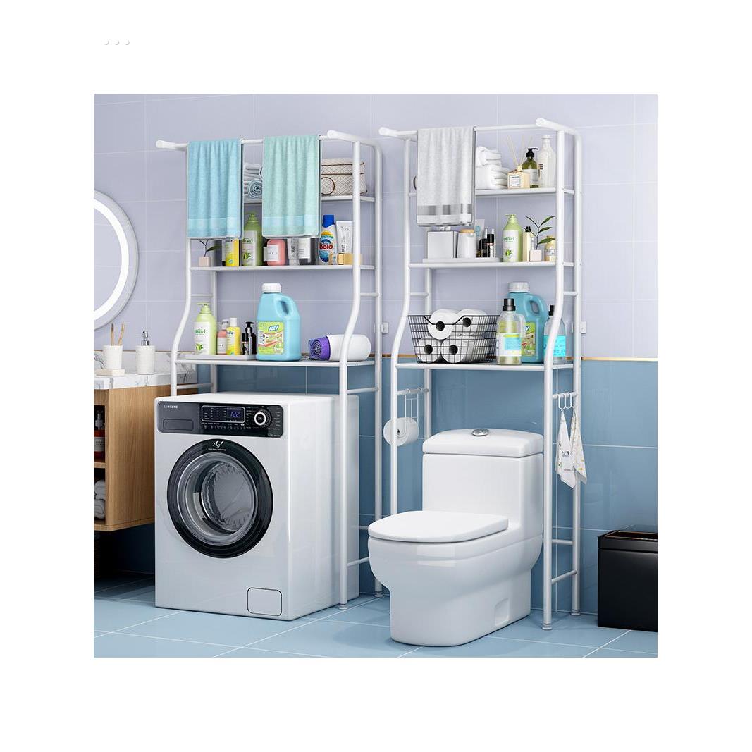 不锈钢浴室多功能卫生间厕所马桶上方置物架多层落地洗衣机收纳柜