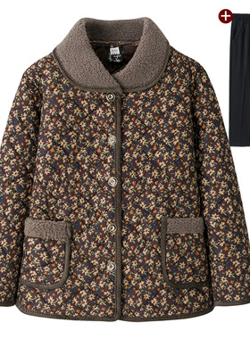 老年棉袄女奶奶冬装棉衣加厚外套老太太加绒保暖衣服妈妈冬季棉服