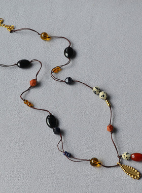 欧美小众复古轻奢文艺手工锁骨链