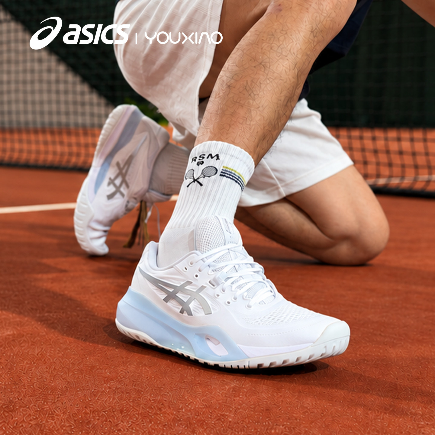 Asics亚瑟士26年新款网球鞋男款RESOLUTIONR10防滑耐磨专业运动鞋
