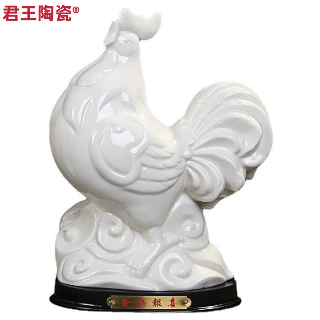 陶瓷十二生肖招财鸡创意摆件摆设动物工艺礼品