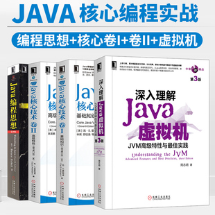 基础知识 卷II Java编程思想 高级特性 4本 套装 Java核心技术卷I 深入理解java虚拟机 中文版