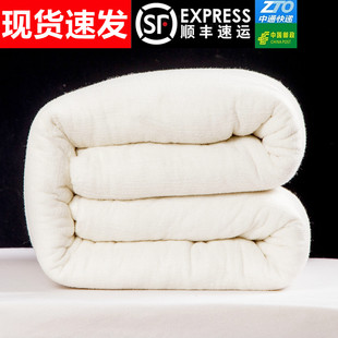 新疆手工棉被纯棉花被芯全棉被子冬被棉絮床垫褥子棉胎垫被长绒被