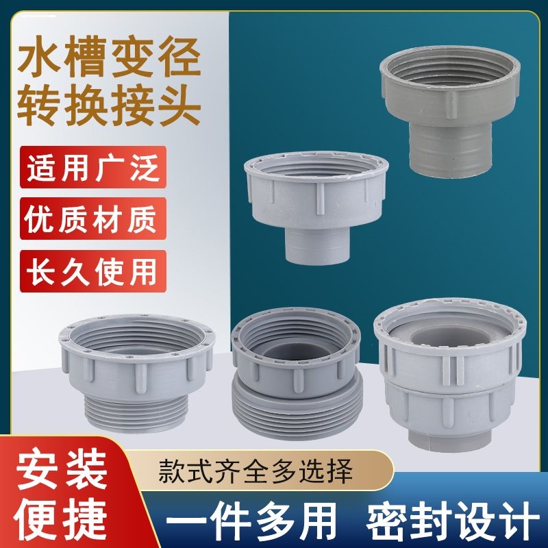 厨房水槽下水管接头内螺纹45mm转58mm外螺纹变径30/32mm内径软管
