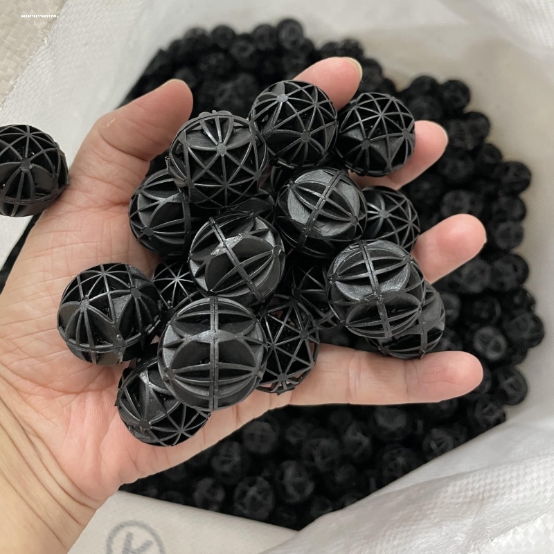 水族箱观赏鱼缸过滤器带棉塑料生化球 培菌生物球硝化菌生长空间