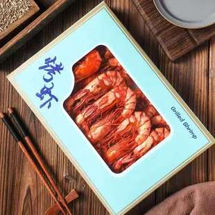 山东青岛过年特产虾干竹节虾大号网红虾干对虾碳烤虾礼盒送礼袋