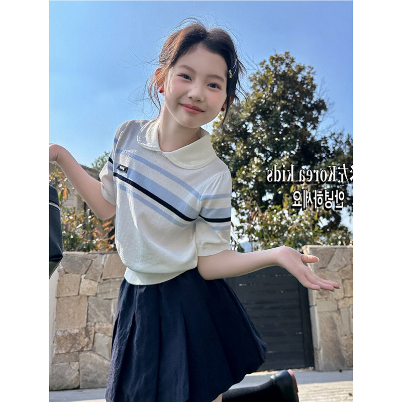 2026春夏女童甜美POLO短袖T恤