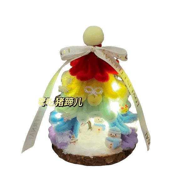 彩虹圣诞树扭扭棒diy材料