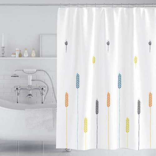 bath shower curtain with thick opaque curtain shading