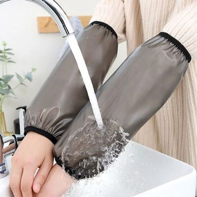Two thick black one-piece waterproof and oil-resistant house