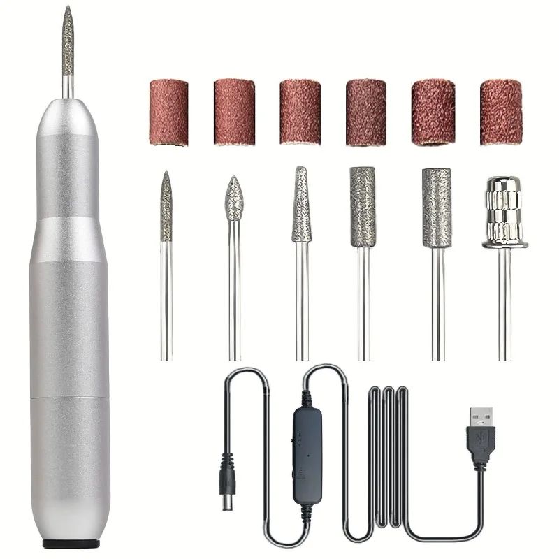 Electric Nail Drill Machine Portable Smart Pen Style Nail Fi