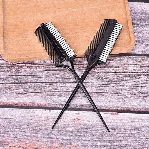 Professional Hairdressing Double Side Dye Comb With Nylon Ha