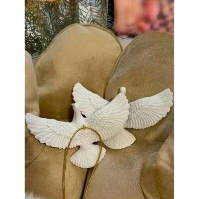 Decoration Double Pigeon Set - Pigeon Statue Pendant Creativ