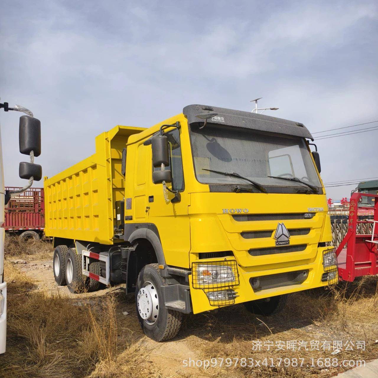 销售出卡口219型二手豪沃工程自卸车工 6X4车自卸渣土程车车
