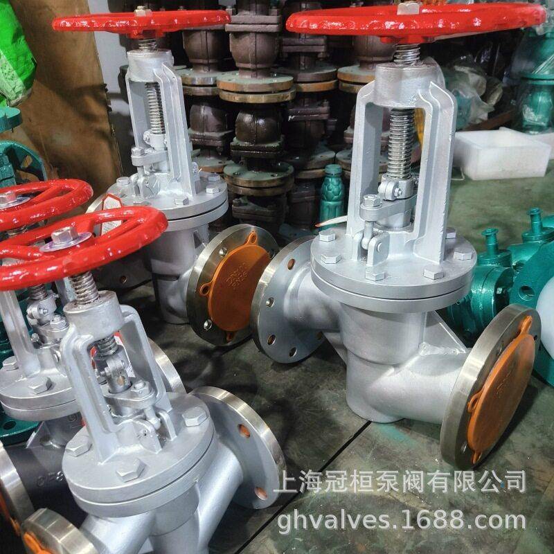销售4 法手动截止阀J1F46-16P DN25 上海冠桓不锈钢兰截止阀