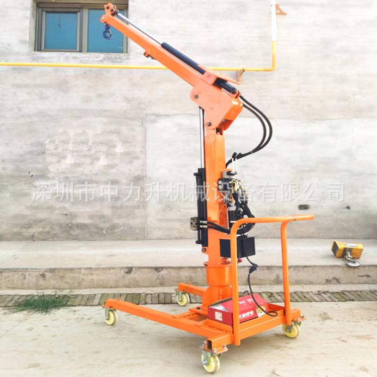 1/2吨全电动车载吊机货车起重机液压吊臂绞盘小吊机曲臂装卸车