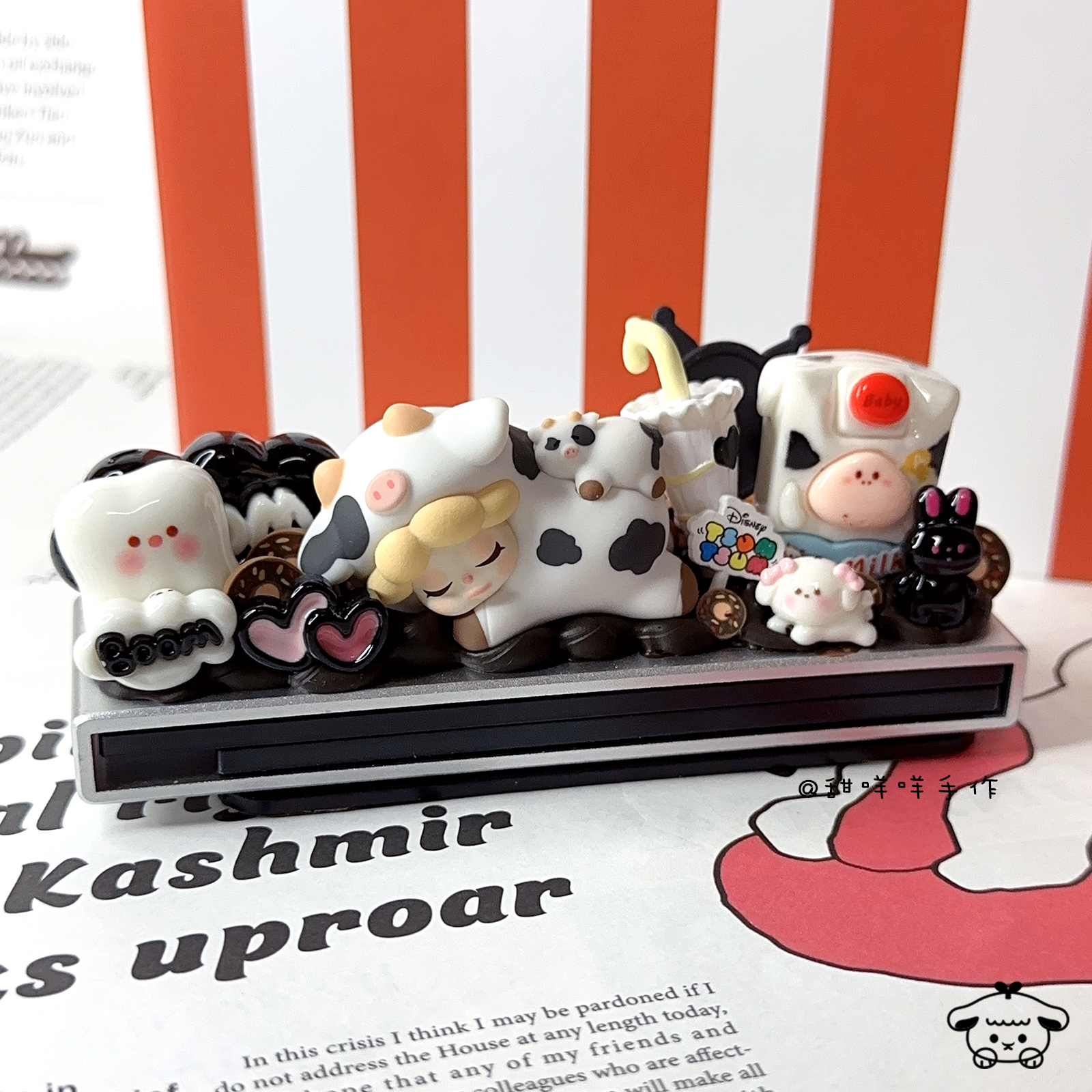 正版盲盒 WENDY 萌粒  奶油胶手工停车牌 车载装饰 正版手工制作