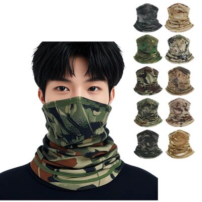Camo Tactical Mask for Cycling Hiking Sun Protection Cooling