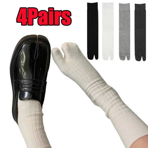 Tabi Socks Woman High Quality Cotton Split Toe Socks Solid C