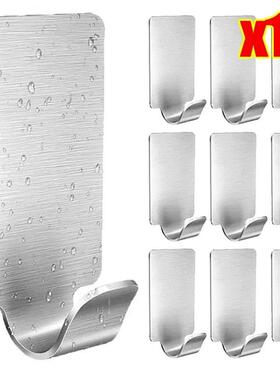 Self Adhesive Hook Stainless Steel Heavy Wall Hanger Hooks B