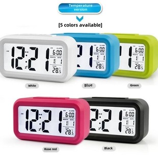Alarm Backlight LED Control Calendar Clock闹钟snooze Digital