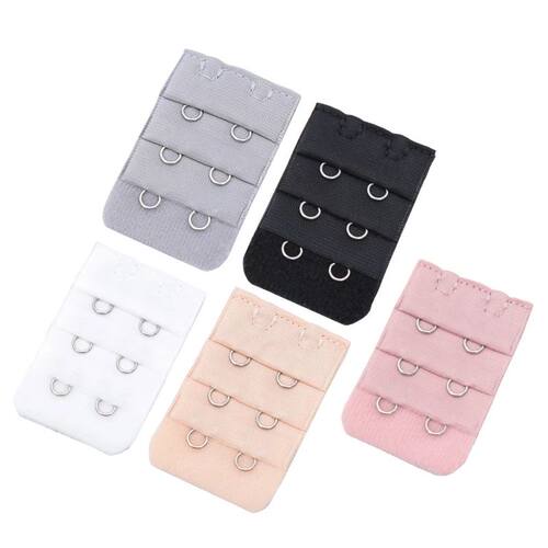 5Pcs Bra Extender Strap Extension 2 Hooks 3 Rows Women Intim
