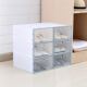 Transparent dustproof plastic 3PCS shoe box Shoes cabinet