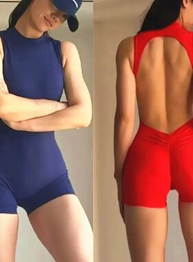 2025 Pad Nylon Sleeveless Yoga Set Women Fitness One Piece J