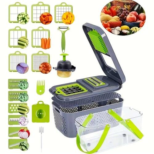 22 piece sets Multifunctional Manual Chopper Household Kitch