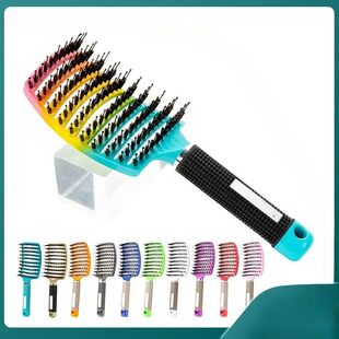 Large Bend Scalp Comb for Women's Wet Curly Hair Professiona