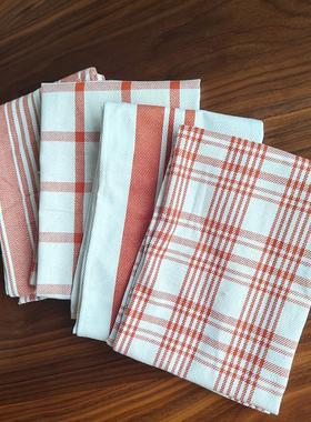 多条装70*48cm Cotton fall kitchen towels吸水格子纯棉茶布厨房
