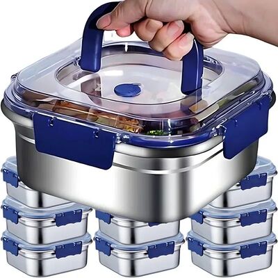 316 Stainless Steel Large Capacity Food Container - Sealed A